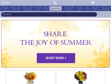 Tablet Screenshot of joyflowersonline.com